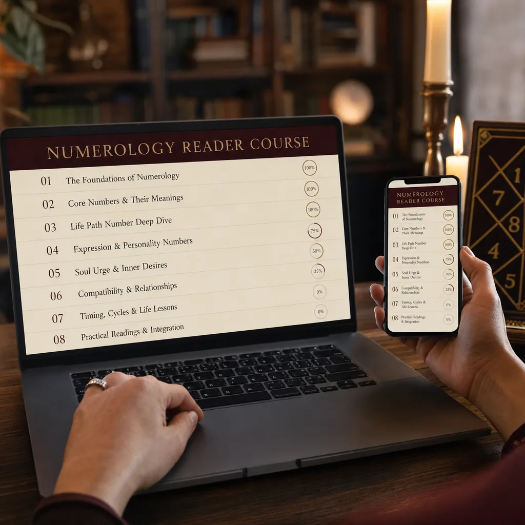The complete course: 8 modules and 42 lessons in the Numera platform